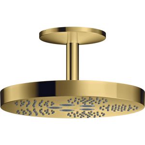 Hoofddouche AXOR One 280 1 straalsoort plafondaansluiting Polished Gold-Optic