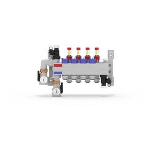 Vloerverwarmingsverdeler polyamide 4-groeps insteek 16mm RAUTHERM SPEED HKV-D P