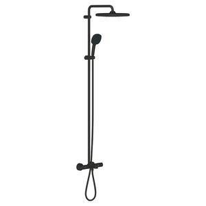 Vitalio Comfort 250 douchesysteem met badtherm. matte black (mat zwart)