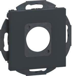 Draagplaat 1V multimedia D-Size Flange 23,6 zwart