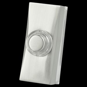 Beldrukker RVS-look opbouwmontage met knop