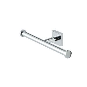 Closetrolhouder chroom dubbel zonder klep NELIO
