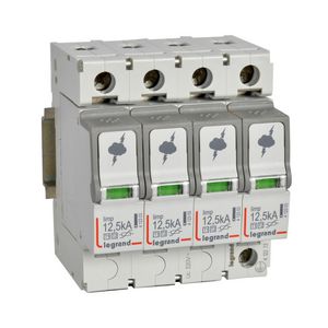 Overspanningsbeveiliger T1 + T2-4P-12.5kA 1.5kV-Uc320V