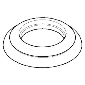 Rozet M32x1,5 55x10mm Dark Platinum gebors.