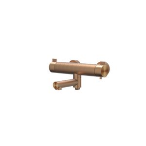 Badthermostaatkraan TRIBE hoh 150mm rvs geborsteld mat koper incl. s-koppelingen