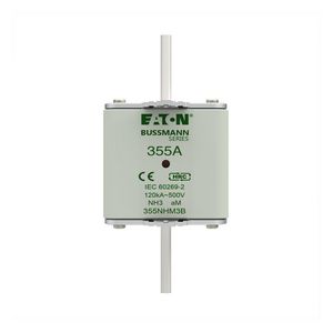 Zekering laagsp. 355A AC 500V NH3 aM dubbele melder VVE=3