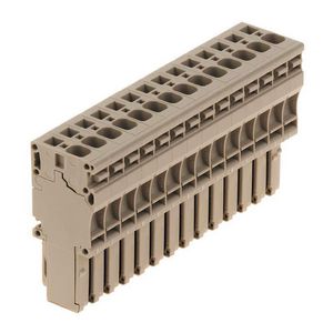 Plug (terminal) d.beige 4mm² 32A 80 1855110000 VVE=10