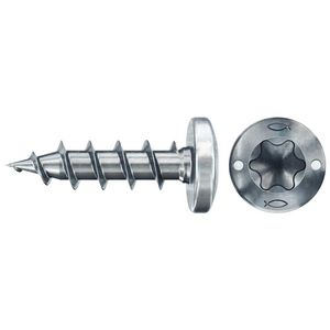 Spaanplaatschroef PowerFast 3,5x12 TX bolkop VD verzinkt VVE=200