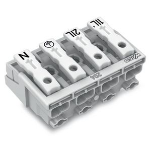 Kroonklem Drukknop extern z. PE-contact wit 294-4024 VVE=500