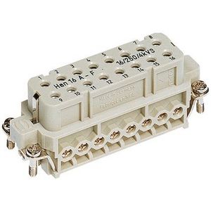 Contactblok Han 16A-BU-S