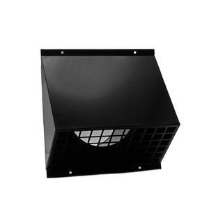 ALU muurrooster 180mm zwart