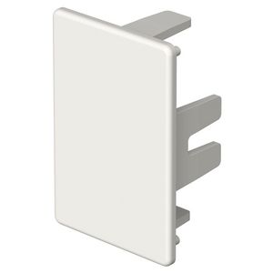Eindstuk 30x45mm polyvinylchlorid puur wit VVE=10