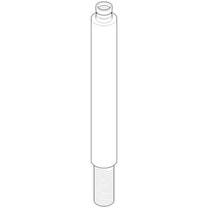 Aansluiting 34x319mm chr gebors.