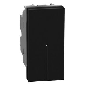 Light Now axiale wisselschakelaar 10AX - 1 module - zwart