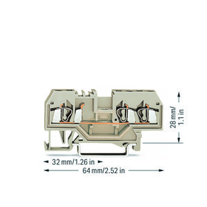 3-draads rijgklem 2,5mm² Ex e II lichtgrij 280-993 VVE=100