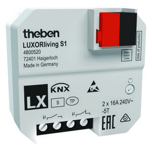 Inbouw schakelactor 1 kanaal LUXORliving
