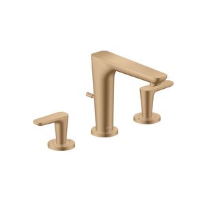 3-gats wastafelkraan 125 incl. waste-inrichting brushed bronze Citterio-C