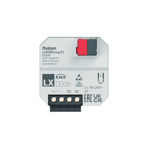 Inbouw 1-voudige verwarmingsactor tbv elec. verw LUXORliving