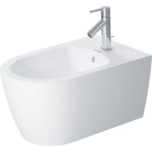 Wandbidet 570mm ME by Starck wit zijdemat,met OL,met KP,1 KG