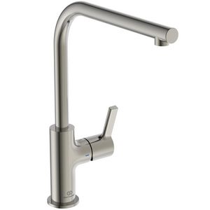Keukenmengkraan m. hoge l-uitloop silver storm (rvs-look) Gusto