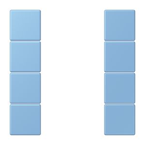 Tastafdekking F50 4-voudig compleet LC4320N KNX
