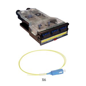 Cassette 3 SC duplex + 6 pigtails OS2 LCS3