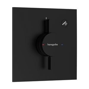 DuoTurn E afbouwdeel tbv inbouwkraan voor 1 functie mat zwart