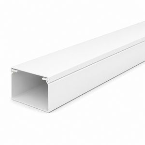 Lengte a 2m. kabelkanaal 60x40mm wit met folie