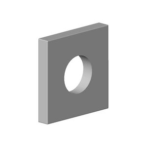 Rozet 60x60x9x27,3mm chr