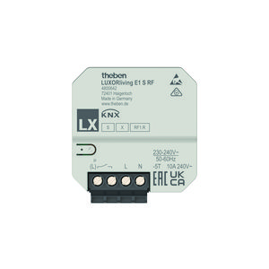 1-voudige verwarmingsactor tbv elec. Verwarming LUXORliving