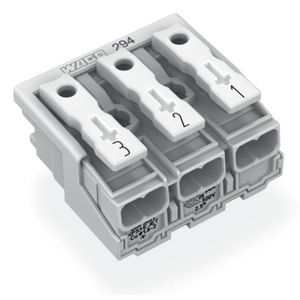 Kroonklem Drukknop extern z. PE-contact wit 294-4043 VVE=500