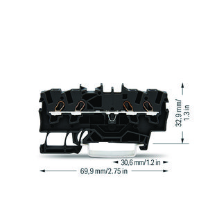 4-draads rijg 1,5mm² voor Ex e II-zwart VVE=100