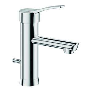 Wastafelmengkraan H.100 L.120 trekplug & hevel volle greep