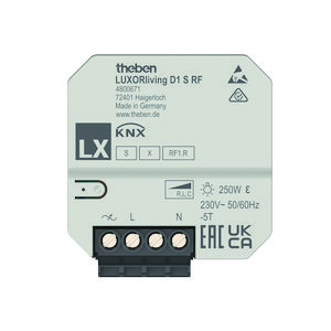 1-voudige RF dimactor inbouw LUXORliving