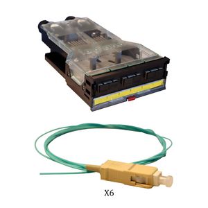Cassette 3 SC duplex + 6 pigtails OM3 LCS3