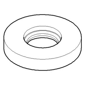 Rozet v. toiletkraan 45x8mm Dark Platinum gebors.