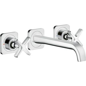 AXOR Citterio E 3-gats wastafelkraan Wand chroom