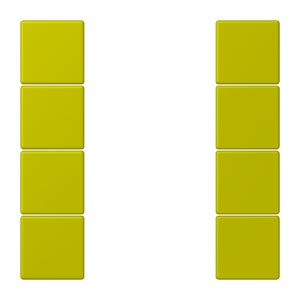 Tastafdekking F50 4-voudig compleet LC4320F KNX
