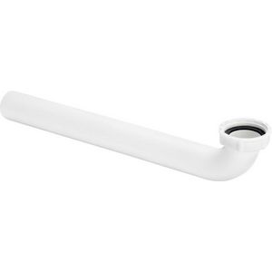 Aansluitbocht 1 1/4x300 kunststof/wit