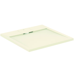 Douchebak I.LIFE ultra flat solid composiet 70x70cm vierkant zandbeige