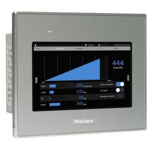 4"W touch panel display 1COM 1Ethernet USB host&device 24VDC