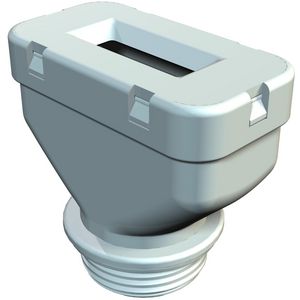 Wartel platte kabel M25 polyeth. steengrijs RAL 7030 VVE=25