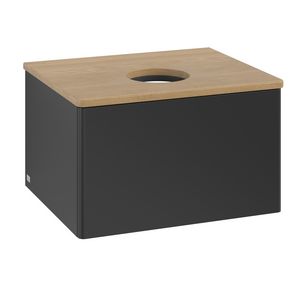 Wastafelonderkast Antao 600x360x500mm Black Matt Lacquer K29011PD