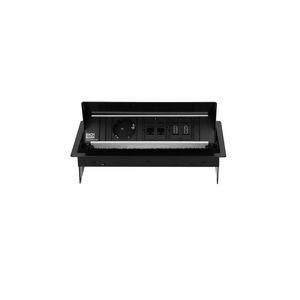 CONI 1x 230V RA 2x CAT6 2x HDMI 0,2m GST o.g. zwart