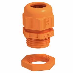 Wartel met tegenmoer M16 polyamid pastellorange 2003 VVE=10