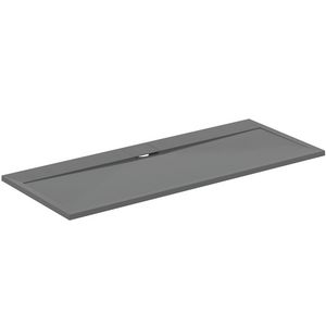 Douchebak I.LIFE ultra flat solid composiet 170x70cm rechthoekig betongrijs