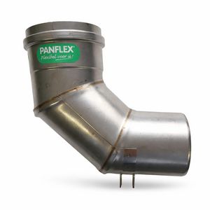 Adapter Inox 90 ° met oog 80-80mm L=500mm