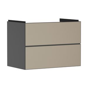 Onderkast Slate Matt Grey / front patterned bronze 780x475mm 2x la tbv wastafel Xevolos E 54180390