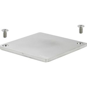 Achterplaat 100x100 RVS/blank