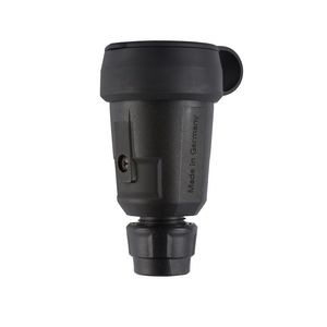 Koppelcontactstop geaard Hightech SCHUKO kraag blauw VVE=10